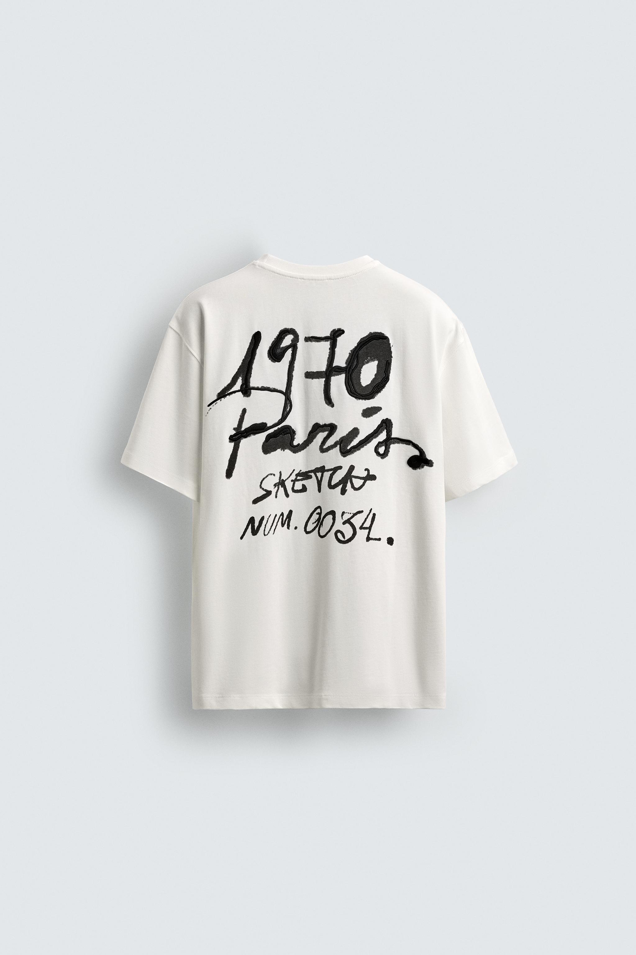 T-SHIRT À INSCRIPTIONS BRODÉES